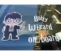 Pegatina Baby Wizard On Board para coche (Harry Potter)