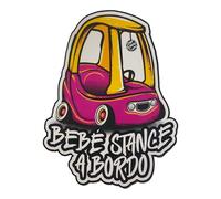 Pegatina bebe a bordo. Bebe Stance a Bordo, 11x14cm. Para coche racing, stance, rally, tuning