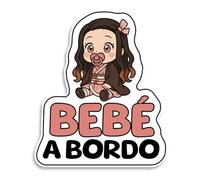 Pegatina Bebe a Bordo Coche, Bebé Demonio, Pegatinas Coche, Pegatinas de Bebe a Bordo, Pegatina Resistente a UV e Impermeable