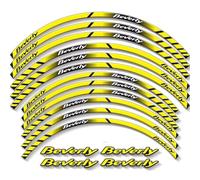 Pegatina Borde de ruedas Adhesivo Reflectante Para Rueda De Motocicleta, Calcomanías Para Buje, Cinta De Franja De Llanta, Accesorios Decorativos Para Piaggio Beverly BEVERLY Calcomanías de ruedas(Col