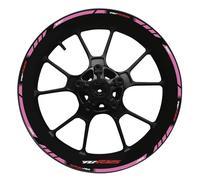 Pegatina Borde de ruedas Juego De Llantas Para Motocicleta, Pegatina Decorativa Con Logotipo De Cubo De Rueda De 17 Pulgadas, Pegatina Reflectante E Impermeable Para YAMAHA YZF R125 2022 Calcomanías d