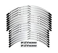 Pegatina Borde de ruedas Pegatina Para Rueda De Motocicleta De 19 "y 17", Calcomanía Para Llantas, Decoración De Cinta Reflectante A Rayas Para Suzuki V-strom 250 SX Vstrom 1000 1050 XT DL 650 Calcoma
