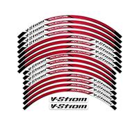 Pegatina Borde de ruedas Pegatina Para Rueda De Motocicleta De 19 "y 17", Calcomanía Para Llantas, Decoración De Cinta Reflectante A Rayas Para Suzuki V-strom 250 SX Vstrom 1000 1050 XT DL 650 Calcoma