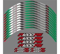 Pegatina Borde Ruedas Pegatinas para Llantas De 17 Pulgadas De Motocicleta para R1200RS R1200 R 1200 RS 1200RS LC 2015-2018, Juego Completo De Pegatinas para Llantas. Calcomanías Ruedas(Verde)