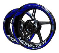 Pegatina Borde Ruedas Pegatinas para Llantas De Motocicleta para Ducati Monster, Cinta Reflectante para Buje, Accesorios De Decoración. Calcomanías Ruedas(Color 4)