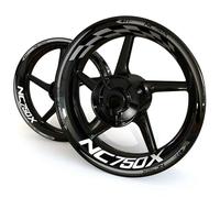 Pegatina Borde Ruedas Pegatinas para Llantas De Motocicleta para NC750X NC 750X, Cinta Reflectante para Buje, Pegatinas Decorativas. Calcomanías Ruedas(Color 6)