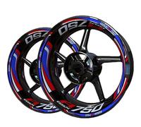 Pegatina Borde Ruedas Pegatinas para Llantas De Motocicleta para Suzuki GSXR 750 GSXR750, Juego Completo De Pegatinas Reflectantes para Llantas. Kit De Decoración. Calcomanías Ruedas(Color 13)