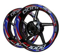 Pegatina Borde Ruedas Pegatinas para Llantas De Motocicleta para Suzuki GSXR1000 GSXR 1000, Juego Completo De Pegatinas Reflectantes para Buje De Rueda. Calcomanías Ruedas(Color 19)