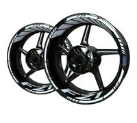 Pegatina Borde Ruedas Pegatinas para Llantas De Motocicleta para Yamaha FZ1 FZ 1, Juego Completo De Pegatinas Reflectantes para Buje De Rueda. Calcomanías Ruedas(Color 12)