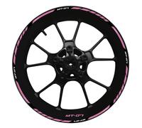 Pegatina Borde Ruedas Pegatinas para Llantas De Motocicleta para Yamaha MT07 MT-07 MT 07 2022, Juego Completo De Pegatinas Reflectantes para Buje De Rueda. Calcomanías Ruedas(Color 8)