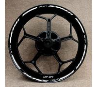 Pegatina Borde Ruedas Pegatinas para Llantas De Motocicleta para Yamaha MT07 MT-07 MT 07, Juego Completo De Pegatinas Reflectantes para Buje De Rueda. Calcomanías Ruedas(Color 25)