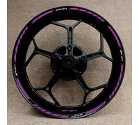 Pegatina Borde Ruedas Pegatinas para Llantas De Motocicleta para Yamaha MT07 MT-07 MT 07, Juego Completo De Pegatinas Reflectantes para Buje De Rueda. Calcomanías Ruedas(Color 30)