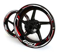 Pegatina Borde ruedas Pegatinas Para Rueda De Motocicleta, Llantas, Bujes, Neumáticos, Calcomanías Para H&onda CB650F CB 650F, Cinta Reflectante Con Rayas Decorativas Modificadas Calcomanías ruedas(Co