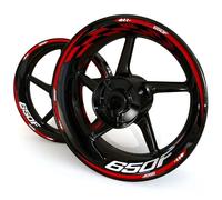 Pegatina Borde ruedas Pegatinas Para Rueda De Motocicleta, Llantas, Bujes, Neumáticos, Calcomanías Para H&onda CB650F CB 650F, Cinta Reflectante Con Rayas Decorativas Modificadas Calcomanías ruedas(Co