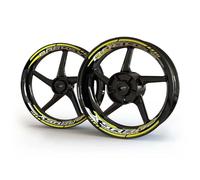 Pegatina Buje Motocicleta Calcomanía para Rueda Llanta Delantera Trasera Conjunto para Yamaha Xsr 900 700 Resistente arañazos(Color6)