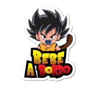 Pegatina coche bebe a bordo Guerrero Extraterrestre 13x18cm vinilo facil de pegar, bebe a bordo, pegatina coche, camion, autocaravana (color)