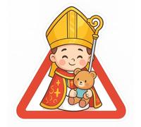 Pegatina Coche Bebé a Bordo San Fermín, Adhesivo Decorativo Infantil Pamplona