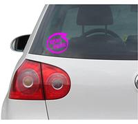 Pegatina Coche - Sticker - Auto - JDM - Die Cut - Elvis Inside Decal Car Truck Bumper Window Sticker - Pink - Rosa - 93mm x88mm