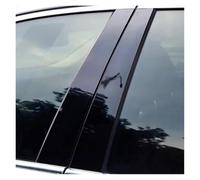 Pegatina Columna BC Puerta Ventana Lateral para Peugeot 307 2001 2002 2003 2004 2005 2006 2007 2008 4 Piezas(Negro)