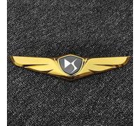 Pegatina con Logotipo de Coche Cromado para DS 3 I 2019-2025, Calcomanía de Metal en 3D Autoadhesiva Emblema Insignia Sticker,B