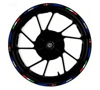 Pegatina Cubo Rueda Delantera Trasera Motocicleta Pegatinas Reflectantes Llanta Calcomanía para Aprilia RS660 RS 660, 17 Pulgadas(Color16)