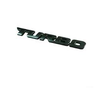 Pegatina de aleación de zinc 3D Turbo de repuesto para el exterior del coche, guardabarros y panel lateral, emblema de metal (negro)