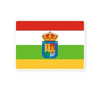 Pegatina de bandera de España de la Rioja de la comunidad autónoma española (tamaño S: 10 x 7 cm)
