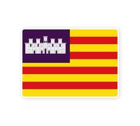 Pegatina de bandera española de las Islas Baleares de la comunidad autónoma española (tamaño S: 10 x 7 cm)