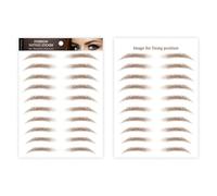 Pegatina De Ceja Marrón, Pegatinas De Ceja Impermeables 6D | Herramienta De Forma De Flexiones De Textura Similar Al Cabello Para Viajes, Lees , Bailes De Promoción Y Lees Ren