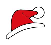 Pegatina de coche genérica gorro de Navidad - etiqueta engomada impermeable fácil de quitar en forma de gorro de Papá Noel, emblema de automóviles | Regalo para mujeres y