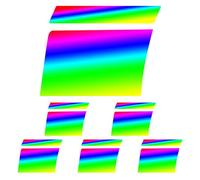 Pegatina de coche | Juego de 6 pegatinas autoadhesivas para llantas de automóvil, pegatinas reflectantes para llantas de ruedas, para remolques de camiones automotrices, sedán