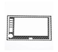 Pegatina de consola central Para Corvette C6 2005-2013 Control Central pantalla de navegación marco decoración pegatina accesorios coche(Negro)