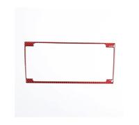 Pegatina de consola central Para FTYPE 2013-2022 Etiqueta engomada del marco panel de navegación control central automóvil(Rojo)