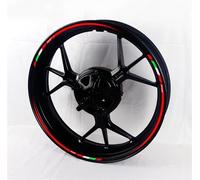 Pegatina De Cubo Llantas Ruedas Motocicleta con Reflectante Impermeable para Ducati 696/821/848/899/1199/1299 Calcomanía llanta(Color6)