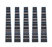 Pegatina de Dedo Violín, 5PCS Guía para Principiantes, Violín Diapasón, sin Trastes Cinta Dedos for niños y estudiantes de música (1/4, 1/8, 3/4)