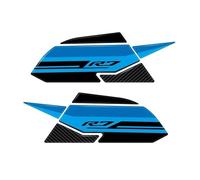 Pegatina De Depósito Adhesivo Lateral Para Depósito Combustible Motocicleta Para YAMAHA YZF R7 R 7 YZF-R7 YZFR7 2021 2022 2023 2024. Protector Gasolina Motocicleta Tanque Almohadilla(Color 2)