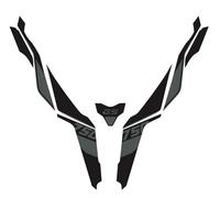 Pegatina De Depósito Adhesivo Lateral Para Depósito De Combustible Motocicleta Para F750GS F750 F 750 GS 750G 2018-2021 Protector Carenado 40 Años Motocicleta Tanque Almohadilla(negro 3)