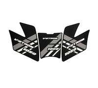 Pegatina De Depósito Adhesivo Para Depósito De Combustible Motocicleta Para SUZUKI 1050 V-STROM DL1050/XT. Adhesivos Laterales Antideslizantes Para Motocicleta Tanque Almohadilla(Titanio 3)