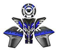 Pegatina De Depósito Adhesivo Para El Depósito Combustible Motocicleta Para YAMAHA MT-09 MT 09 MT09 2014-2021. Adhesivos Protectores Laterales Aceite Motocicleta Tanque Almohadilla(Azul)