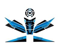 Pegatina De Depósito Adhesivo Protector Lateral El Depósito Combustible Motocicleta Para YAMAHA YZFR7 YZF R7 YZF-R7 2021-2024 Tapón Y Trasero Motocicleta Tanque Almohadilla(Color 9)