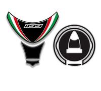 Pegatina De Depósito Adhesivo Protector Para Depósito De Combustible Motocicleta Para DUCATI 1199 PANIGALE Motocicleta Tanque Almohadilla(negro 2)