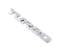 Pegatina de emblema 3D de estilo de coche con letras metálicas TURBO, insignia decorativa para portón trasero - Plateado