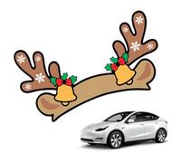 Pegatina de Emblema de Navidad para Coche | Resistente al Agua Festivo Fácil de despegar Decoración - Etiqueta engomada Decoración Logo para Trasero Auto | Regalo para Mujer y