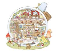 Pegatina de escena de cabina de té, diseño de paisaje en miniatura, para álbumes de recortes, diario, cuaderno, libro de recuerdos, laptop, funda de teléfono, manualidades para niños
