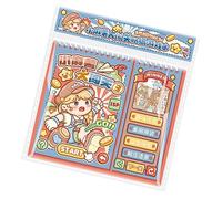 Pegatina de escena en miniatura para álbumes de recortes, paisaje decorativo para diario, libro de recuerdos, cubierta de teléfono, decoración de laptop, libro de actividades para niños