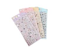 Pegatina de espuma de animales de dibujos animados para botella de agua, cuaderno, diario, planificador, álbum de recortes, funda de teléfono, dibujos animados motivacionales para niños para espuma de