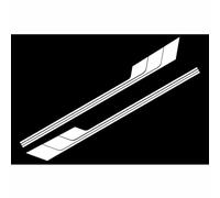 Pegatina De Falda Lateral De Coche para Audi Q5 FY B9 8R B8 SQ5 80A TFSI Quattro 2018-2020, Adhesivo Lateral para carrocería de Coche