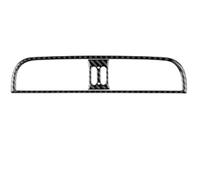 Pegatina De Fibra Carbono Auténtica Para La Salida Aire Consola Central Del Para Fiat 500 2008-2015 Para Abarth 595 2012-2014 Pegatinas para el interior del coche(Black)
