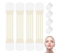 Pegatina de fijación de cinta de elevación de cuello facial 4er Set | Cinta de apriete invisible para levantar y suavizar la cara y el cuello | Skin -Friendly para uso diario