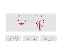 Pegatina de Halloween | Halloweenmake-up, calcomanía creativa de cosplay | 4x Decoración de la cara impermeable | Manchas de sangre artificial fantasma para revestimientos de fiestas